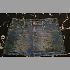 Abbey dawn denim skirt